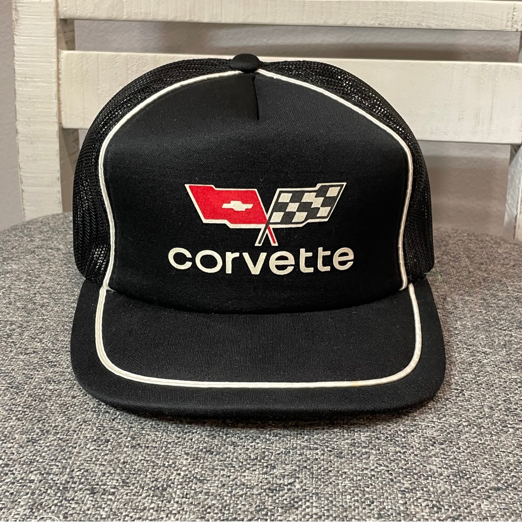 Vintage Chevrolet Corvette Snapback Trucker Hat 80s 90s